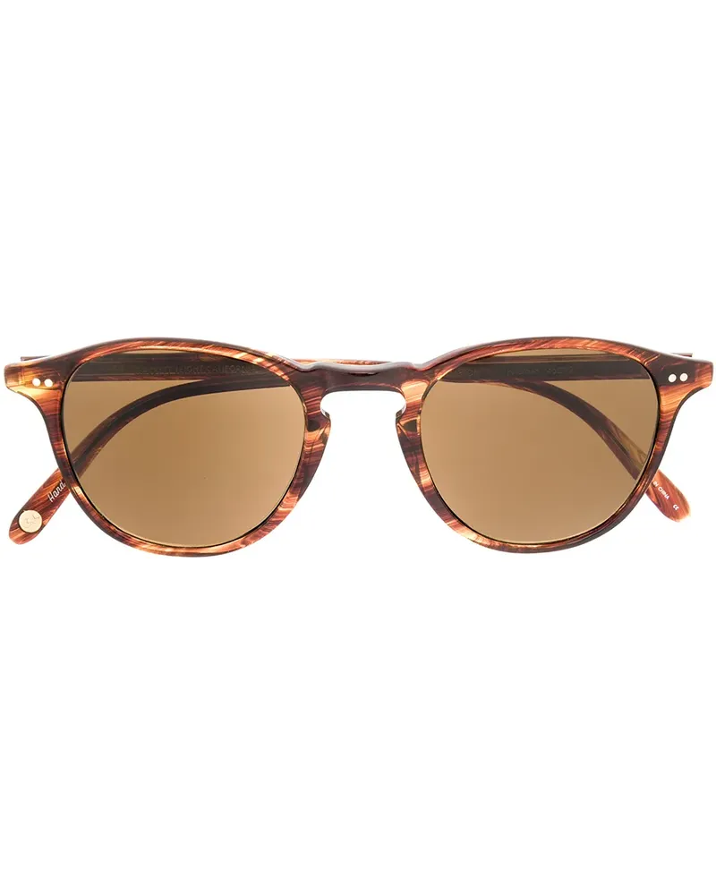 Garrett Leight Runde Sonnenbrille - Braun Braun