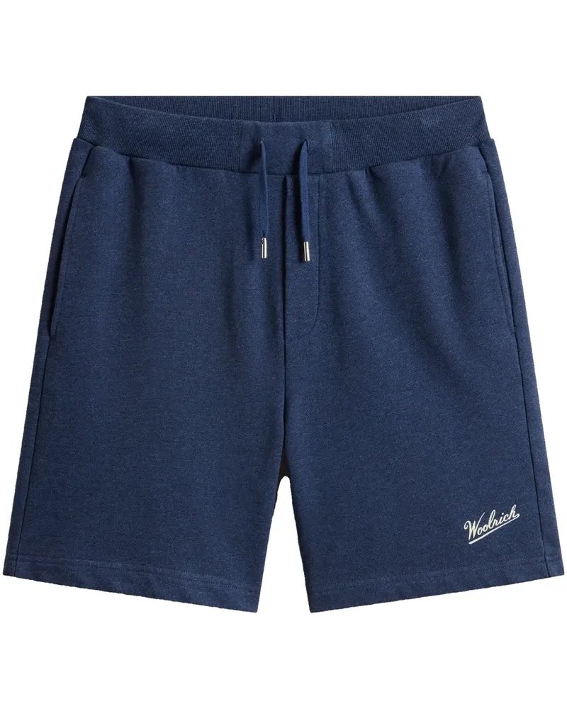 Woolrich Shorts mit Logo-Print - Blau Blau