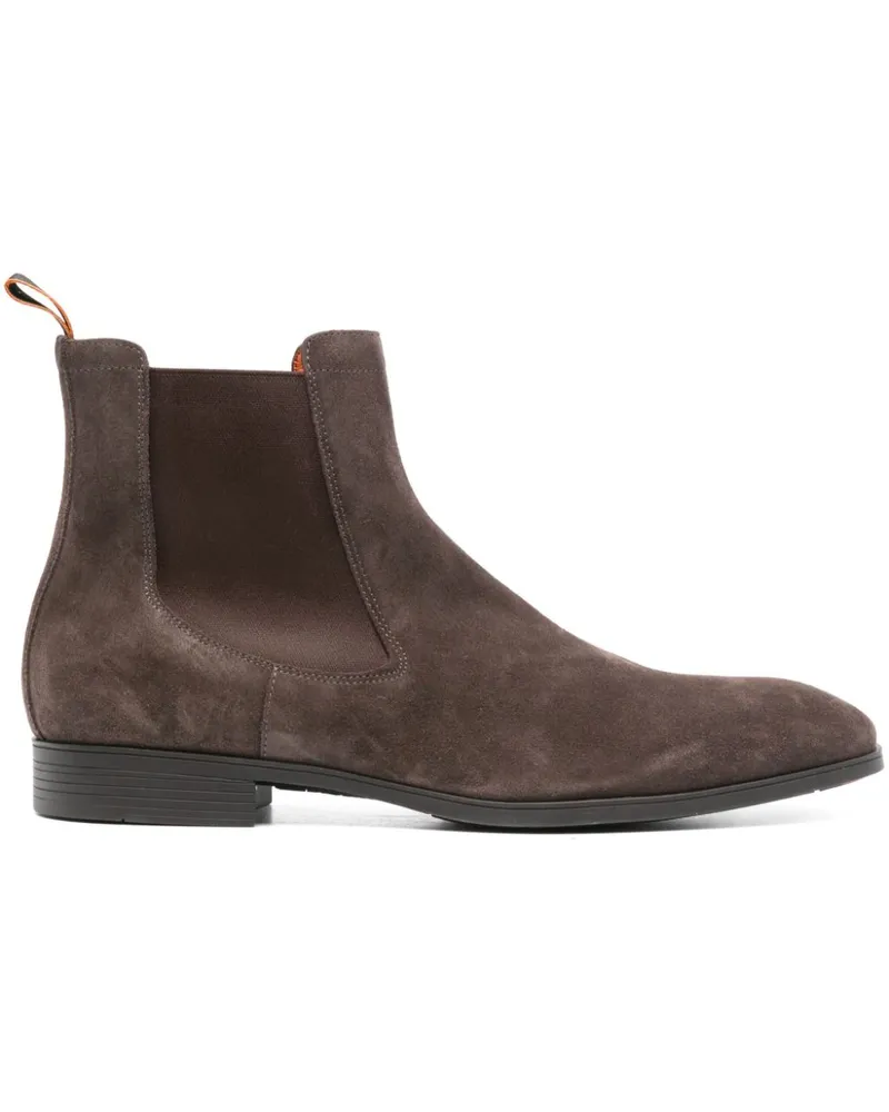 Santoni Chelsea-Boots aus Wildleder - Braun Braun