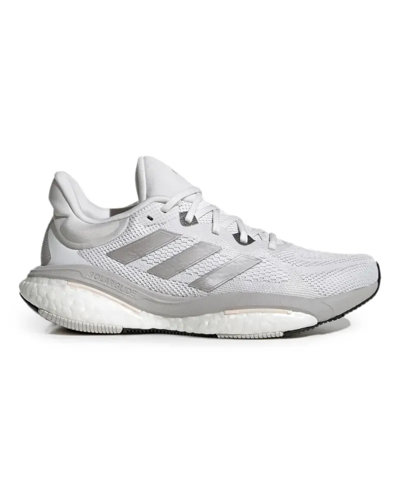 adidas SolarGlide 6 Crystal White/Taupe Metallic/Carbon Sneakers - Weiß Weiß