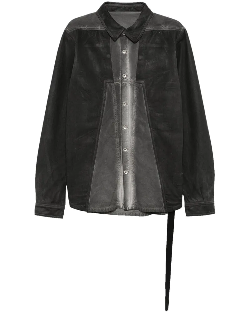 DRKSHDW by Rick Owens Splintered Hemd - Grau Grau