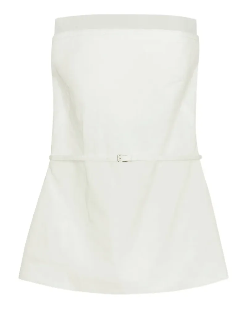 GIA STUDIOS belted bandeau top - Weiß Weiß