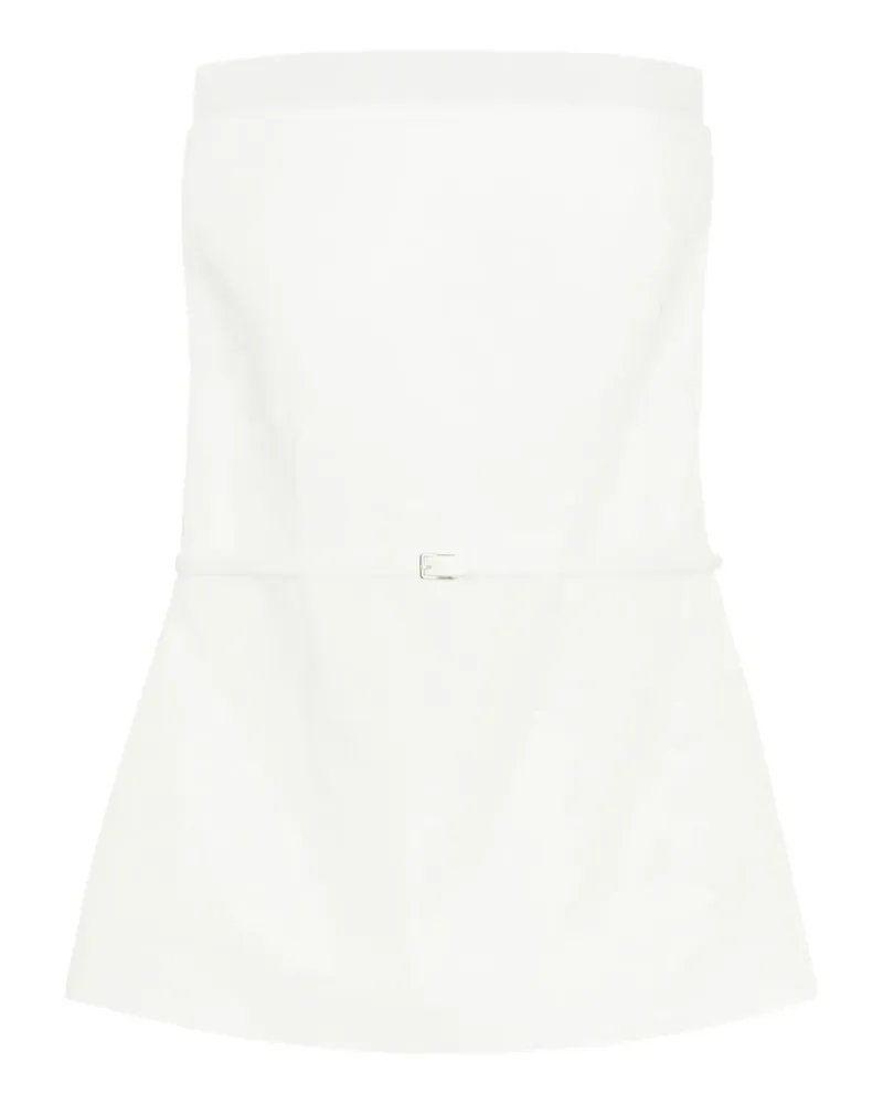 GIA STUDIOS belted bandeau top - Weiß Weiß