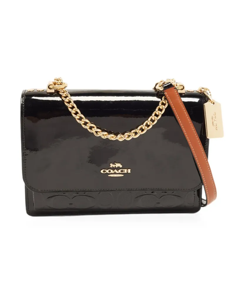 Coach Klare embossed crossbody bag - Schwarz Schwarz