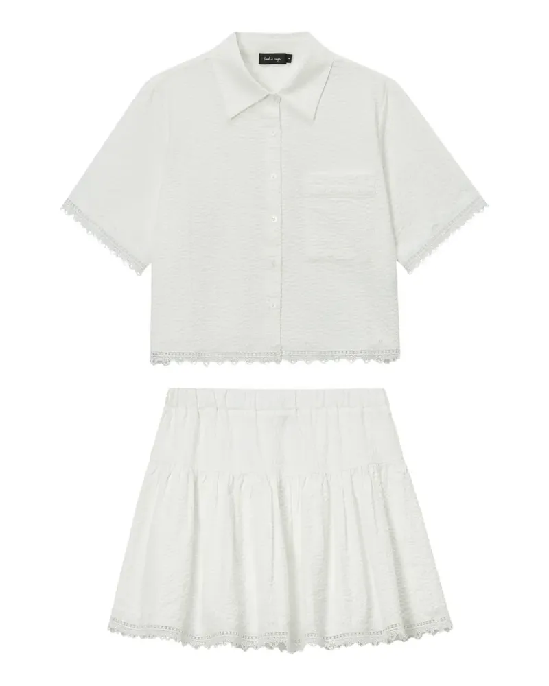 Tout a Coup Rock-Set aus Spitze (2er-Set) - Weiß Weiß