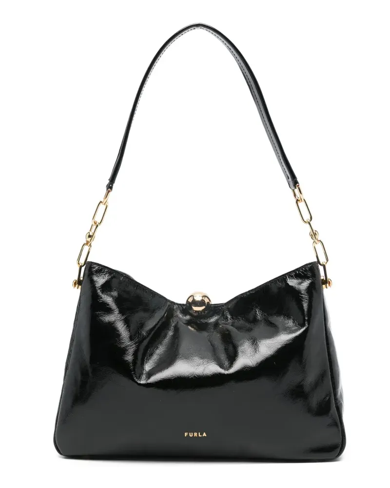 Furla chain-link shoulder bag - Schwarz Schwarz