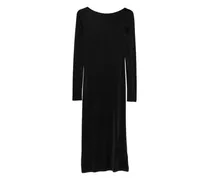 Jerseykleid mit rundem Rückenausschnitt - Schwarz