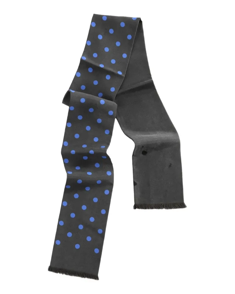 Margaret Howell Polka Dot silk scarf - Grau Grau