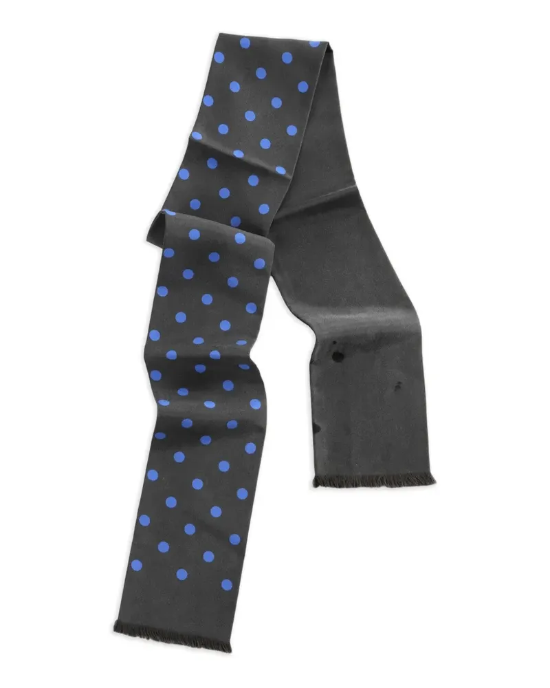 Margaret Howell Polka Dot silk scarf - Grau Grau