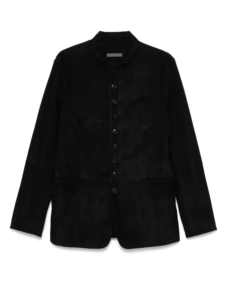 John Varvatos Sakko aus Leder - Schwarz Schwarz
