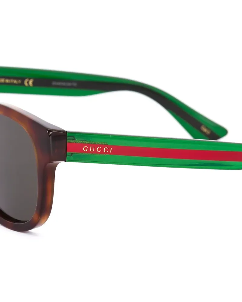 Gucci Sonnenbrille in Schildpattoptik - Grün Grün