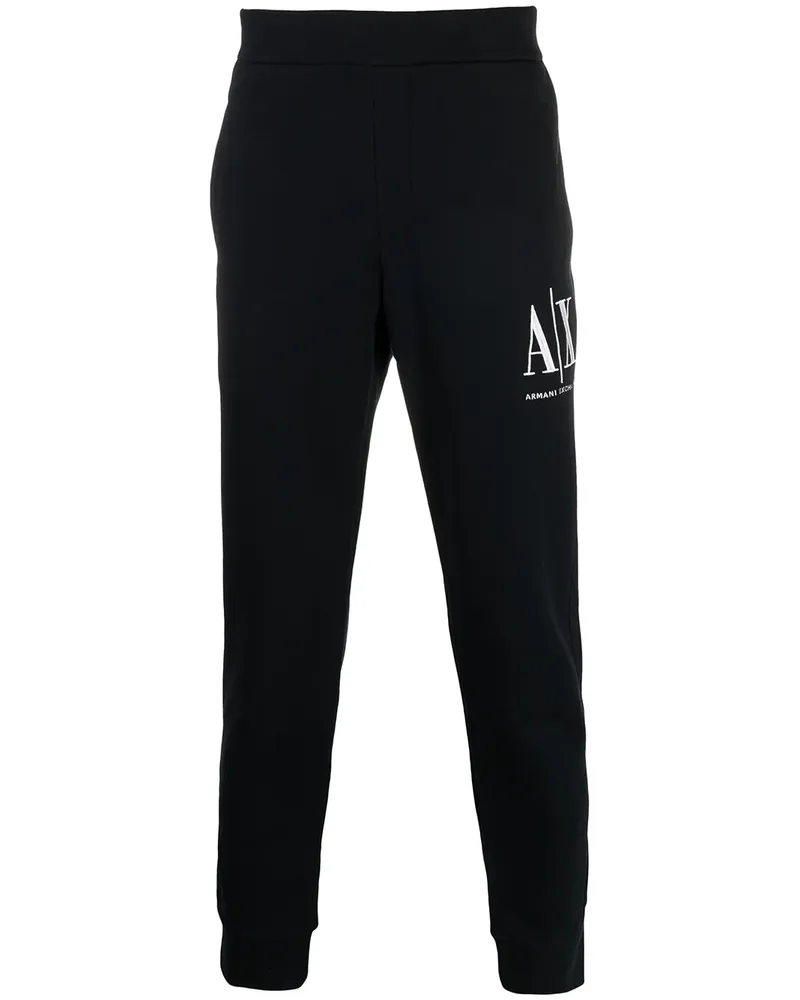 Armani Exchange Jogginghose mit Logo-Stickerei - Blau Blau