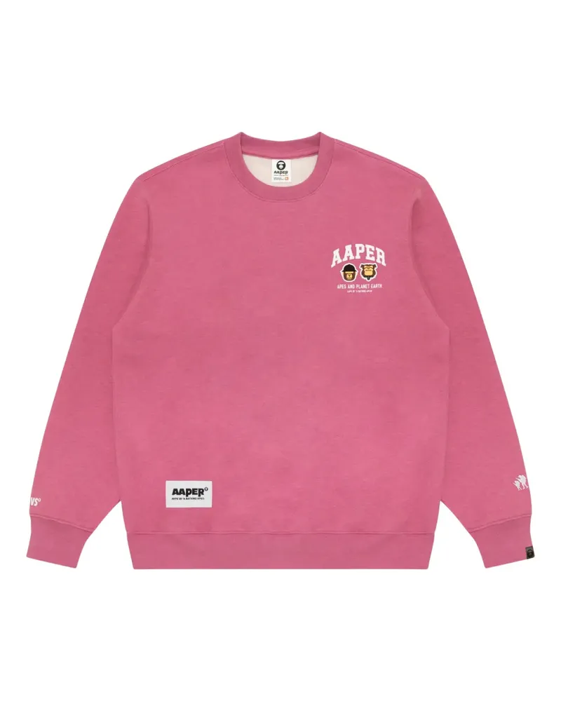 BAPE Sweatshirt mit Rundhalsausschnitt - Rosa Rosa