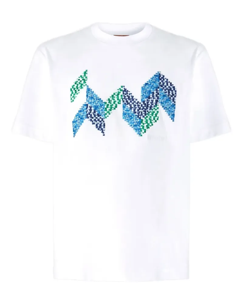 Missoni Geometrisch gemustertes T-Shirt - Weiß Weiß