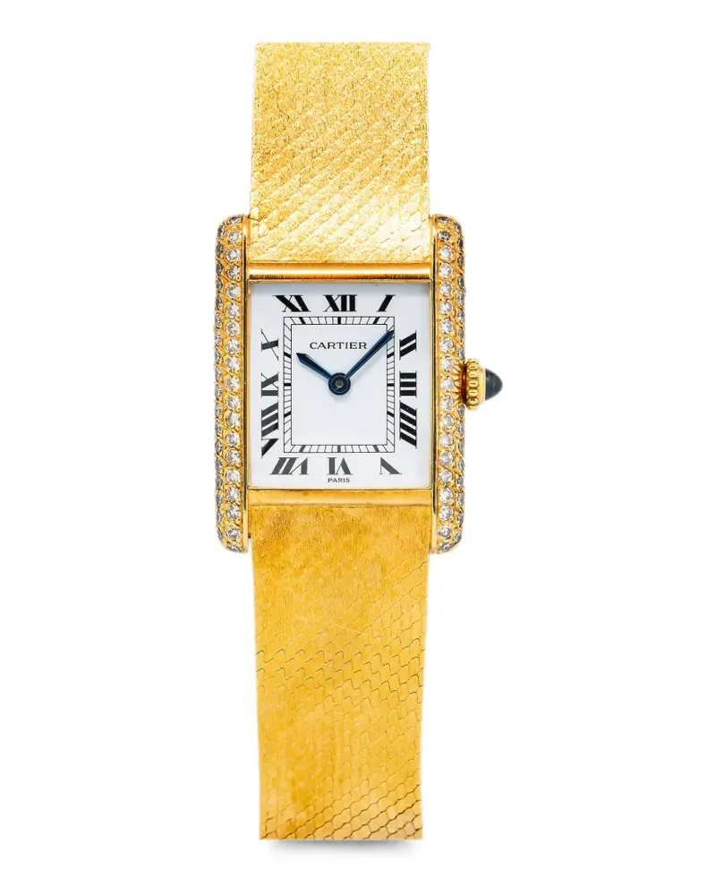 Cartier Tank Louis diamond 28mm watch - Weiß Weiß