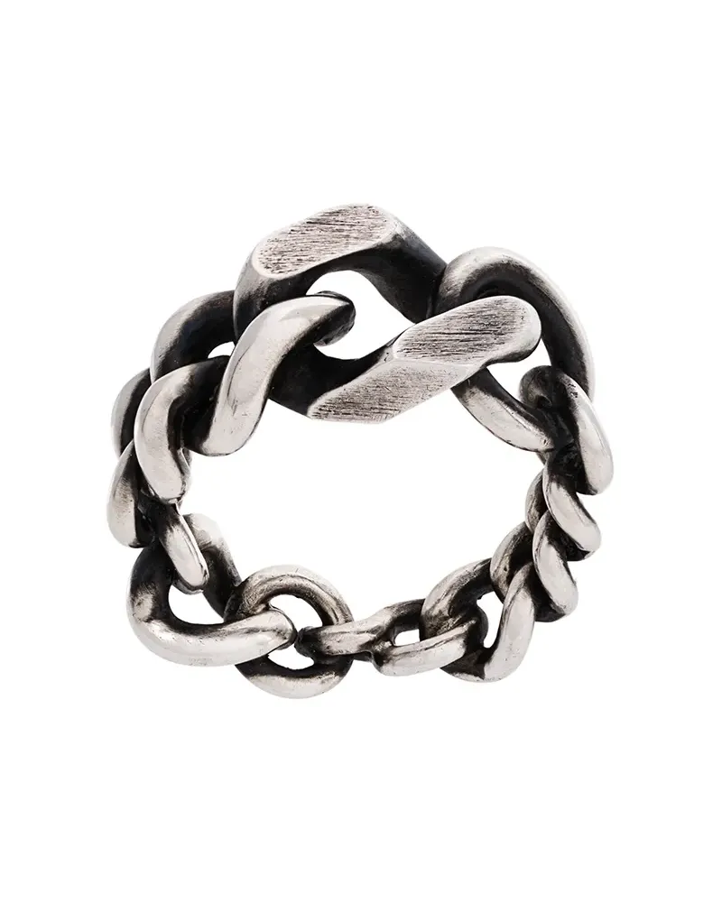 WERKSTATT:MÜNCHEN Ring mit Kettendetails - Metallic Metallic