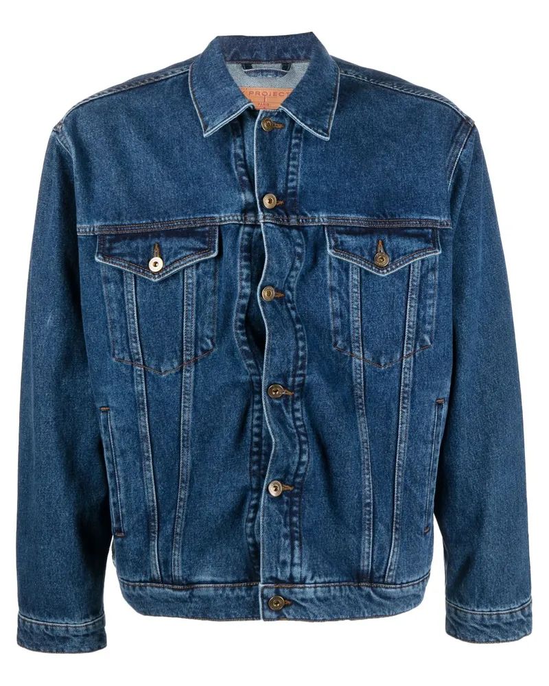 Y/PROJECT Classic Wire Jeansjacke - Blau Blau