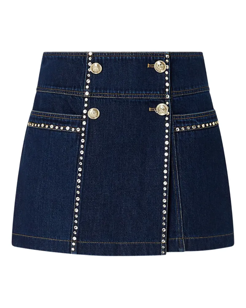 Liu Jo skirt-pants with rhinestones - Blau Blau