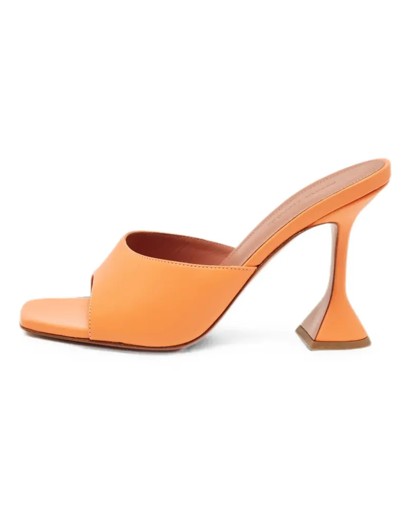Amina Muaddi Lupita sculptural-heel sandals - Orange Orange