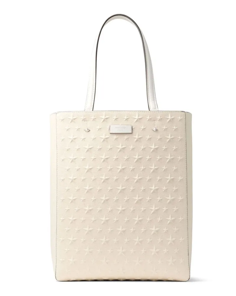 Jimmy Choo Lenny M-M Shopper aus Canvas - Nude Nude