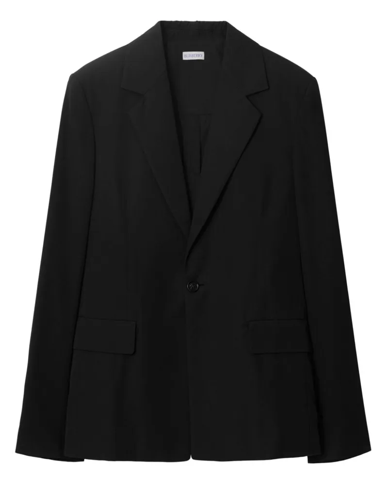 Burberry Einreihiges Sakko - Schwarz Schwarz