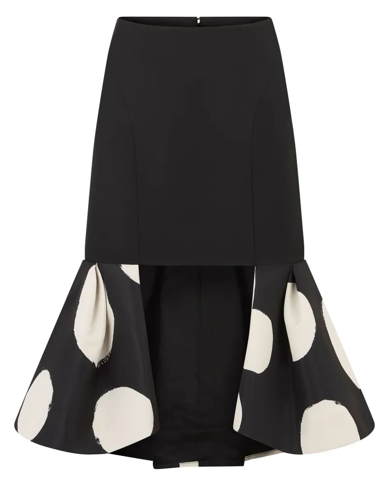 Nina Ricci Ausgestellter Midirock - Schwarz Schwarz