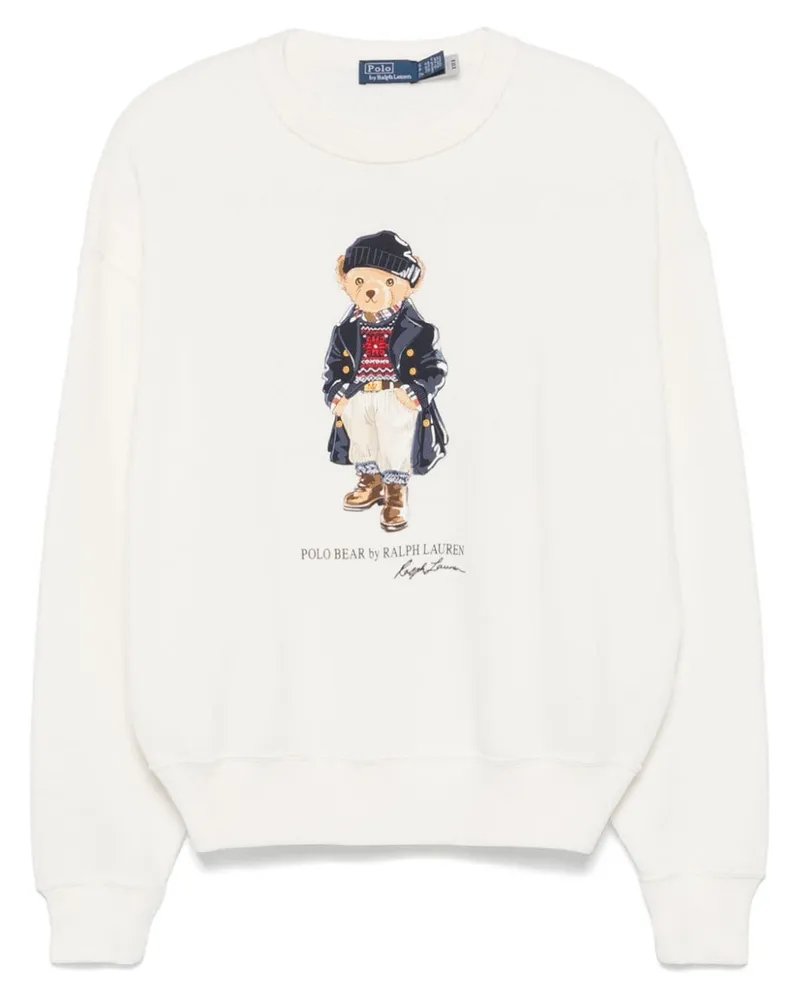 Ralph Lauren Sweatshirt mit Polo Bear-Motiv - Weiß Weiß