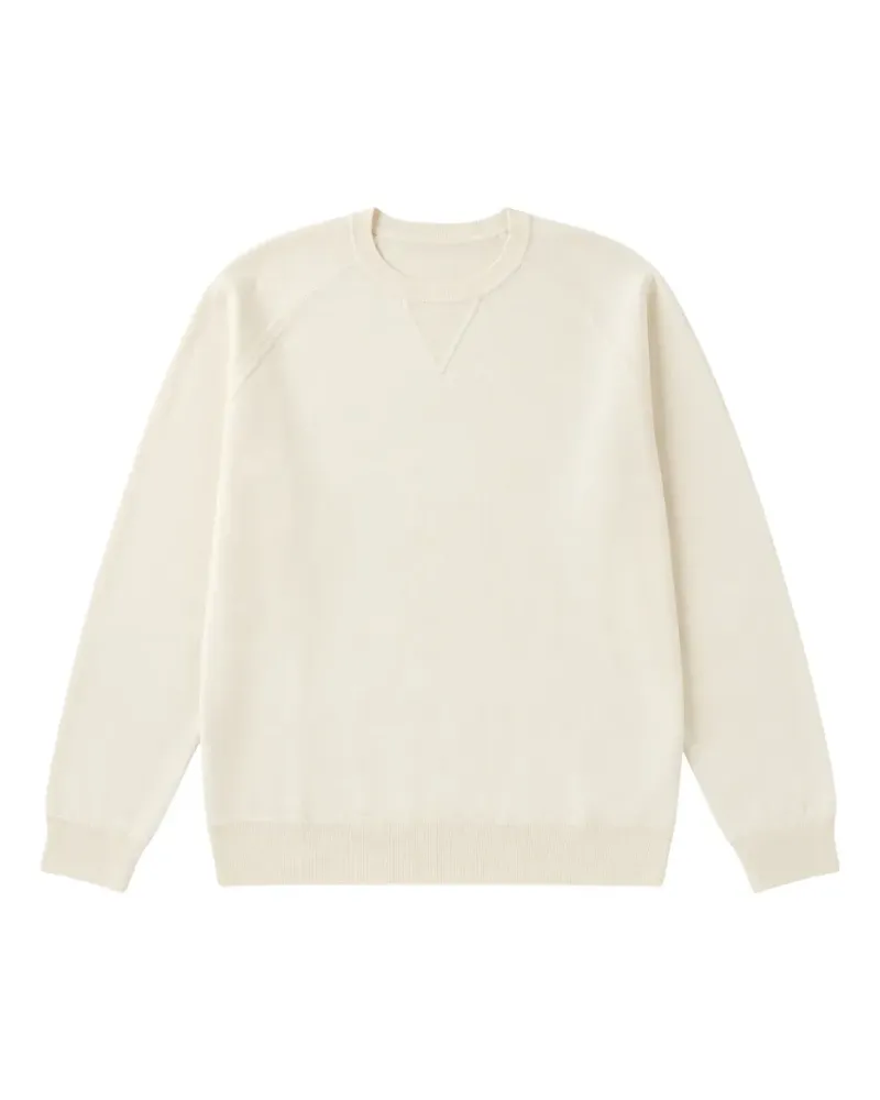 Heritage Langärmeliger Pullover - Weiß Weiß