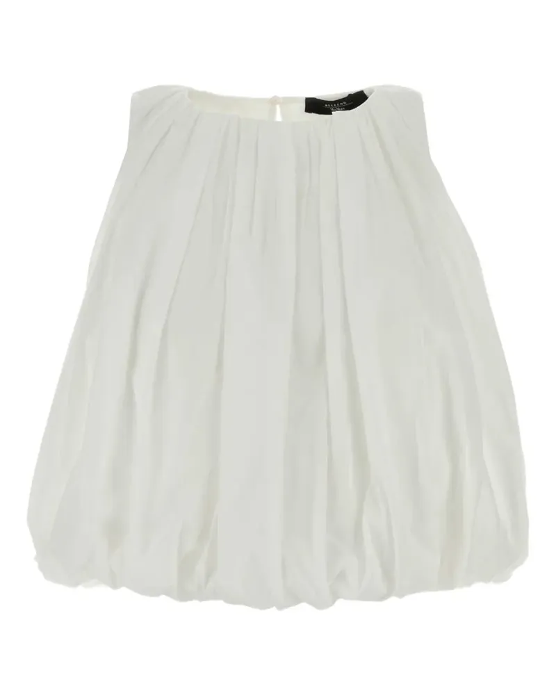 Max Mara bubble-hem top - Weiß Weiß
