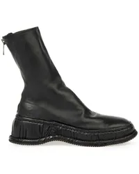 GUIDI Stiefeletten aus Leder Schwarz