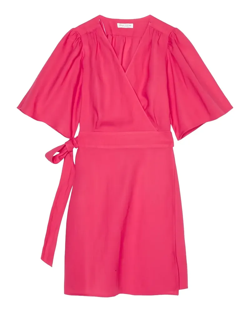 Marc O'Polo Wickelkleid mit Flatterärmeln - Rosa Rosa
