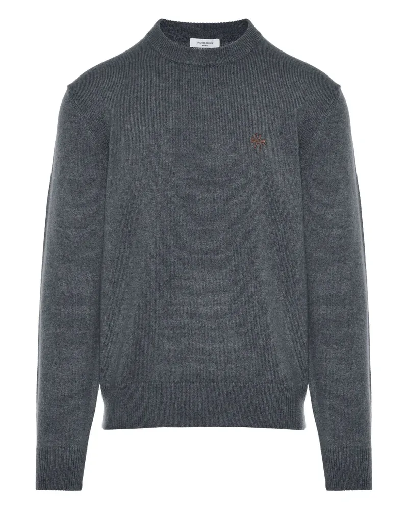 Jacob Cohën Bestickter Pullover - Grau Grau