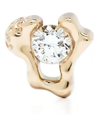 Maria Black 14kt Star Gelbgoldohrstecker mit einem Diamanten Gold