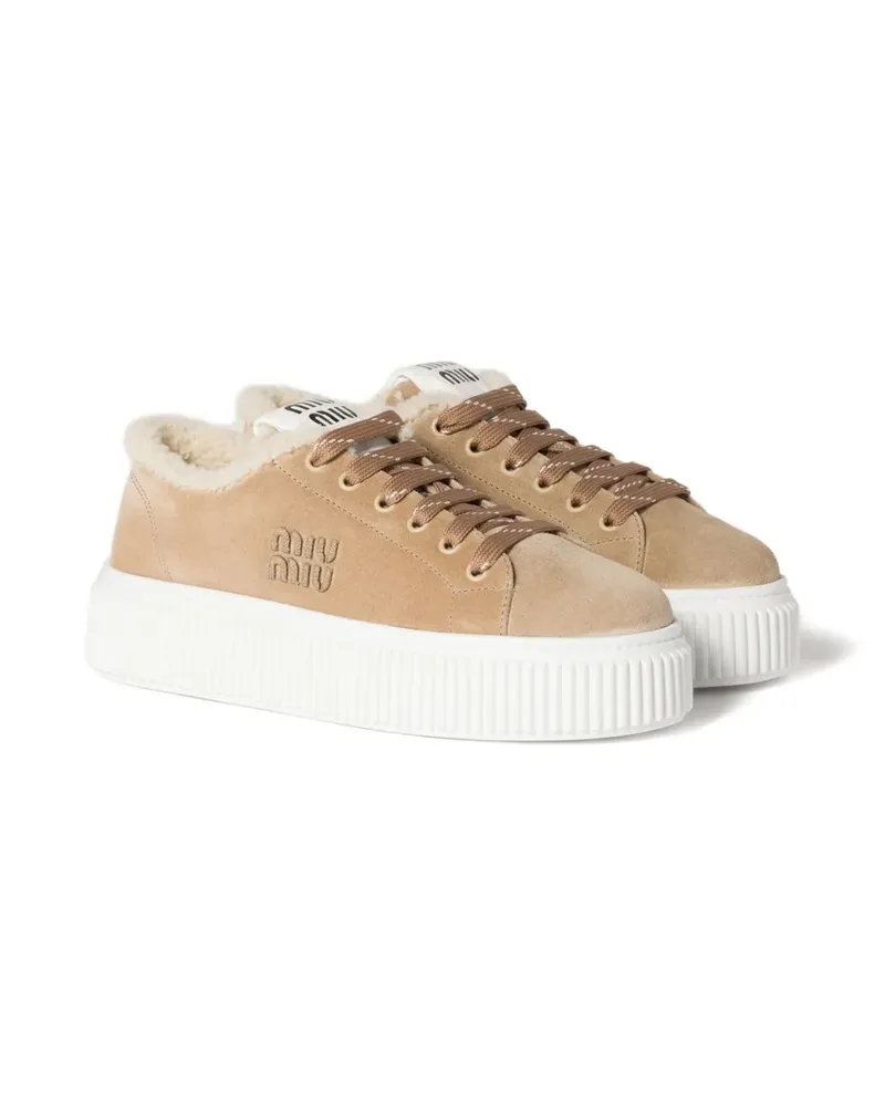 Miu Miu Sneakers aus Wildleder - Braun Braun