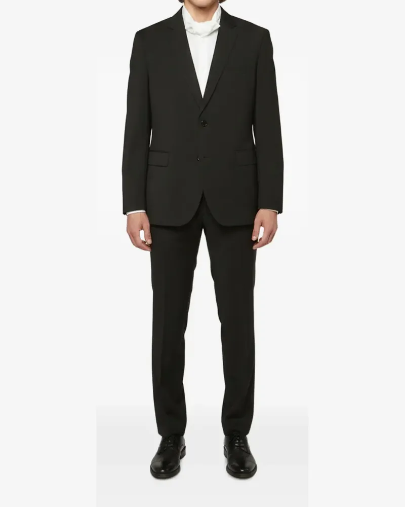 HUGO BOSS tailored notch-lapels suit - Schwarz Schwarz