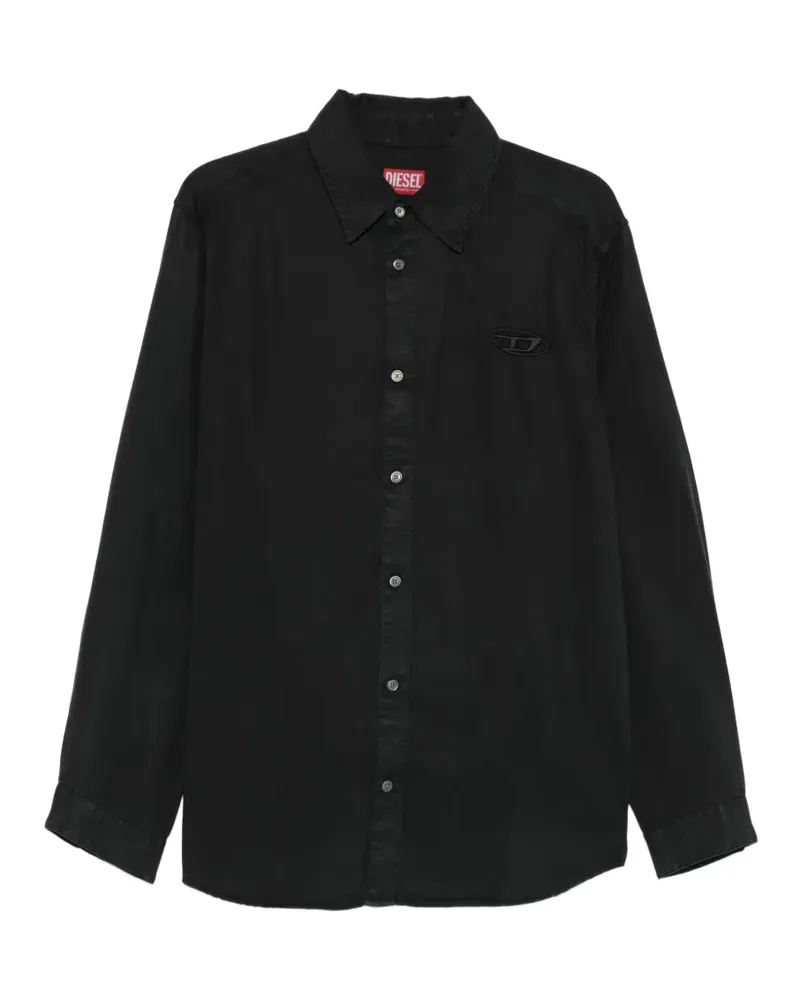 Diesel Klassisches Hemd - Schwarz Schwarz