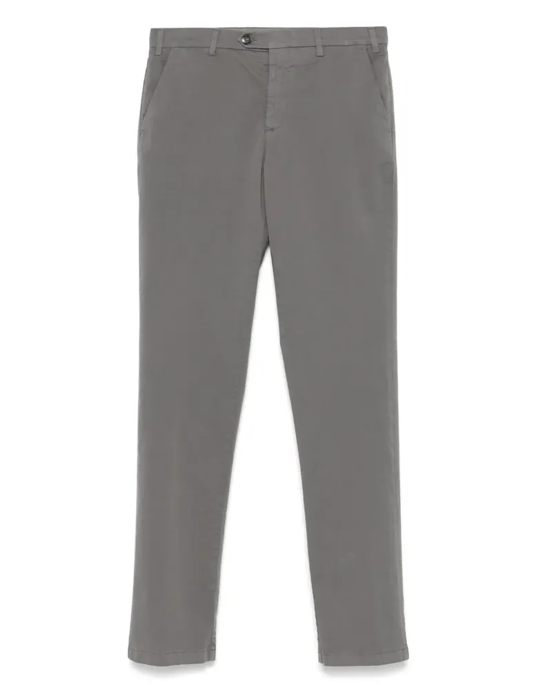 Canali Chino aus Twill - Grau Grau