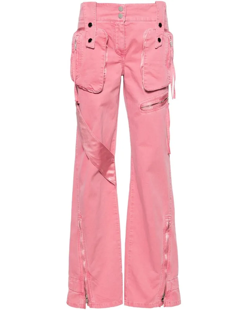 Blumarine Tief sitzende Cargohose Rosa