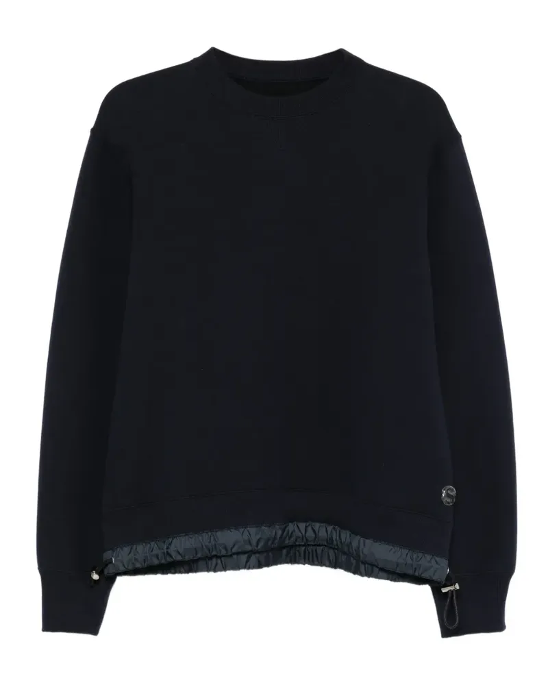 Sacai Sweatshirt mit Kordelzug - Blau Blau
