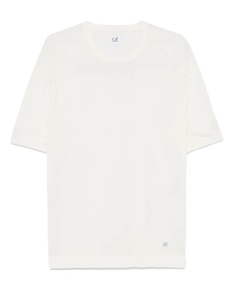 C.P. Company Gestricktes T-Shirt - Weiß Weiß