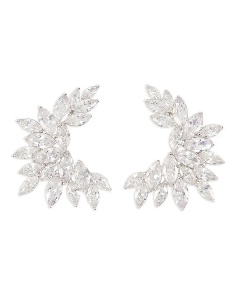 Self-Portrait Ohrringe mit Kristallen - Silber Silber