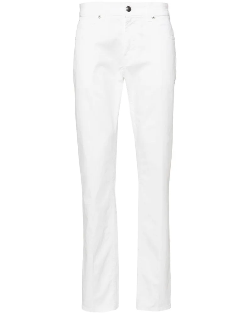 Fay Hose mit Tapered-Bein Weiß