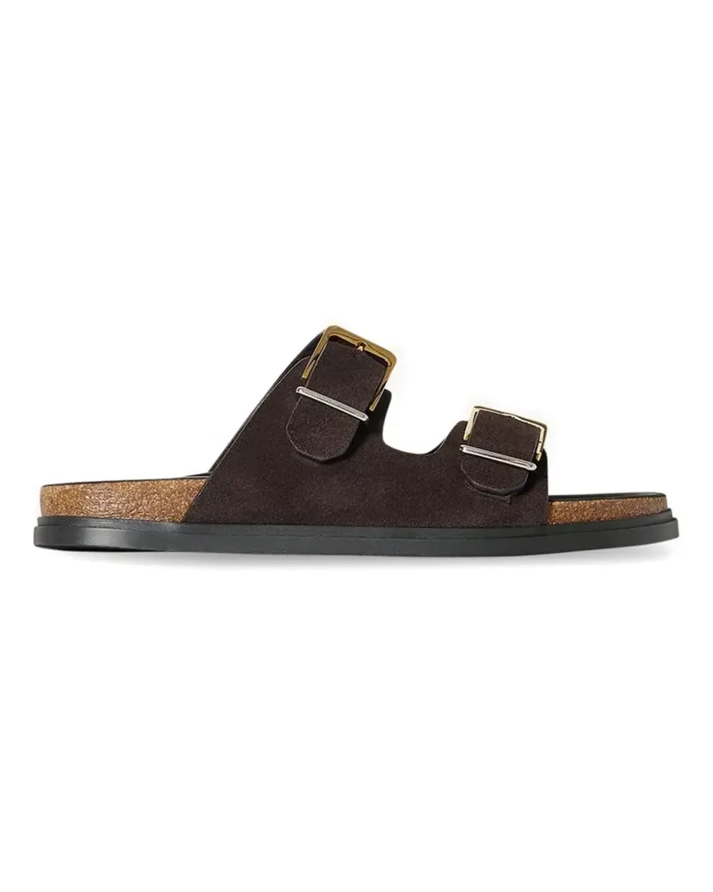 The Row buckle slide sandals - Braun Braun
