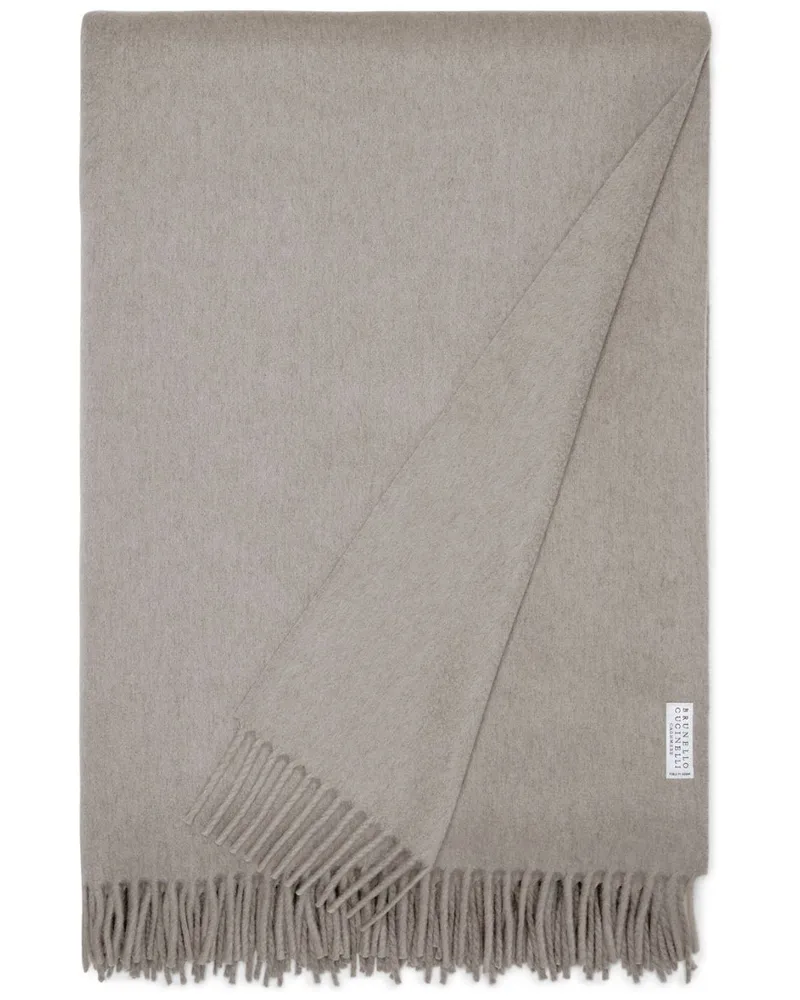 Brunello Cucinelli Decke aus Kaschmir 200cm x 150cm - Nude Nude