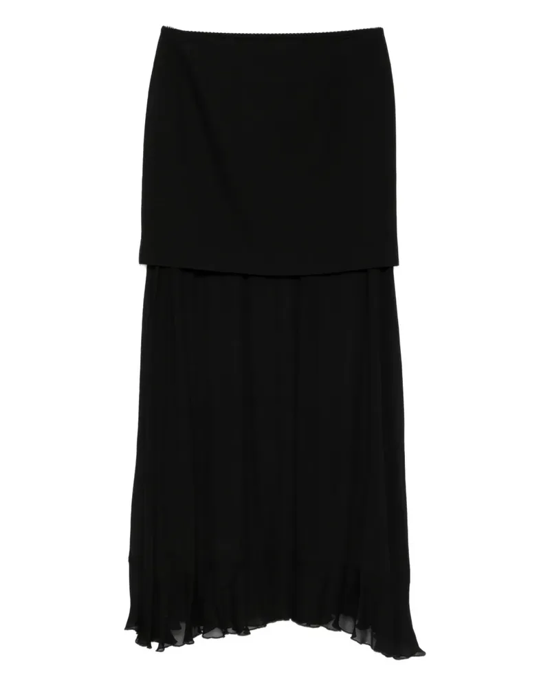 Isabelle Blanche layered skirt - Schwarz Schwarz
