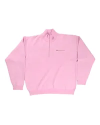 Stüssy half-zip mock-neck Pullover Rosa