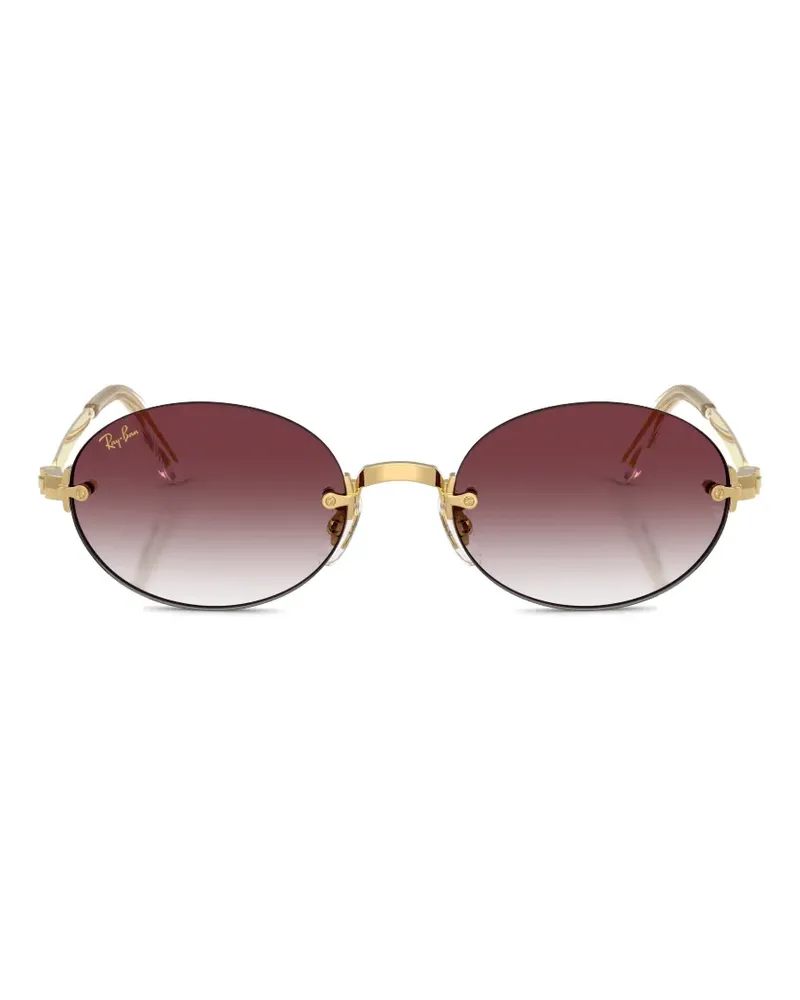 Ray Ban x A$AP Rocky ovale Sonnenbrille - Gold Gold