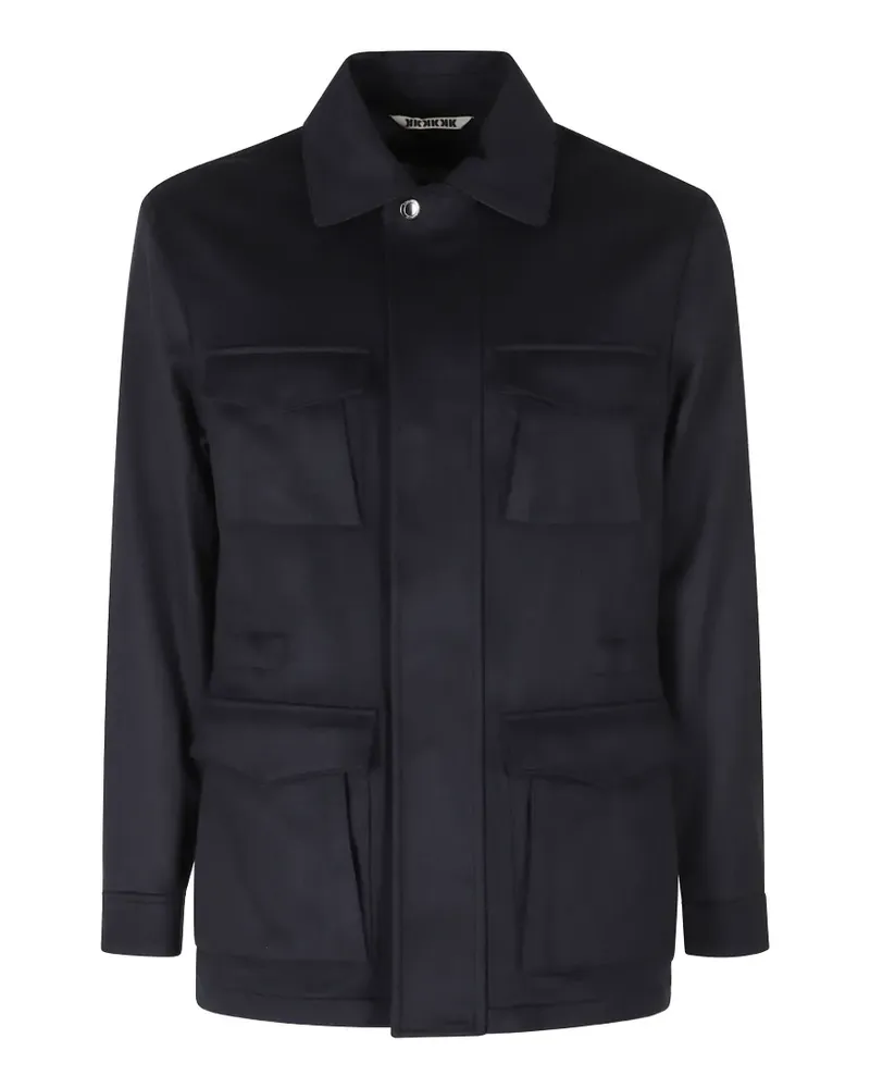KIRED Saharan flap-pocket military jacket - Blau Blau