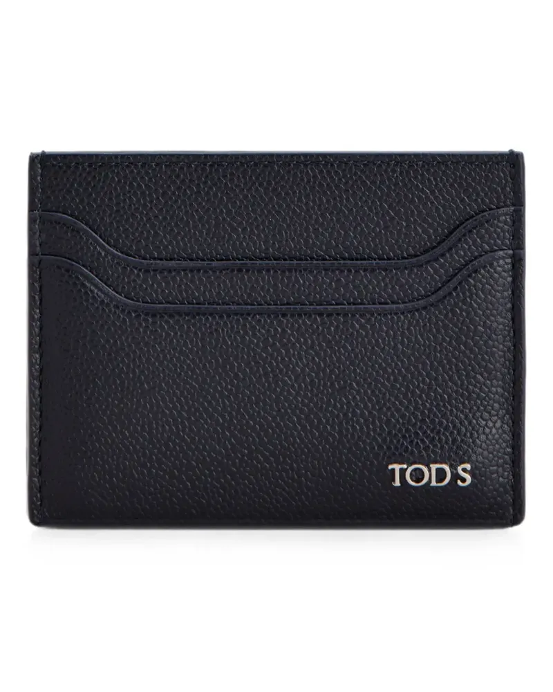 TOD'S card holder in leather - Blau Blau