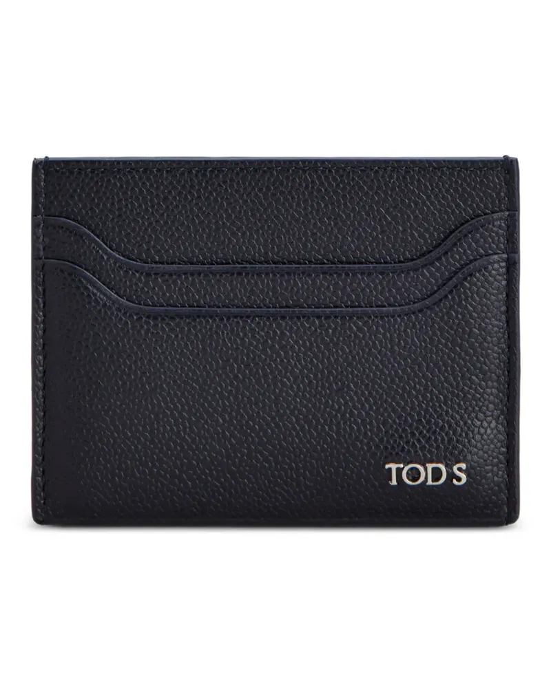 TOD'S card holder in leather - Blau Blau